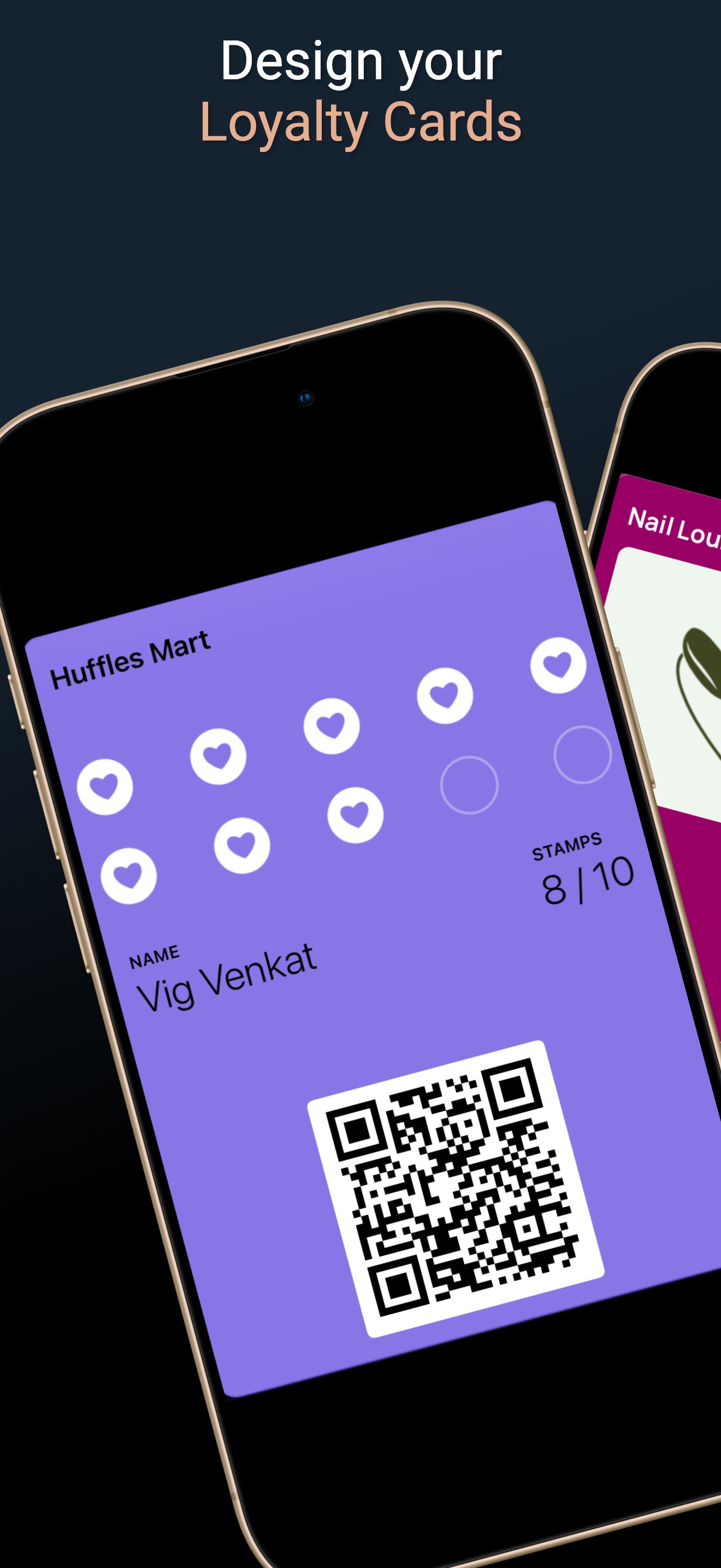 Design your digital loyalty cards