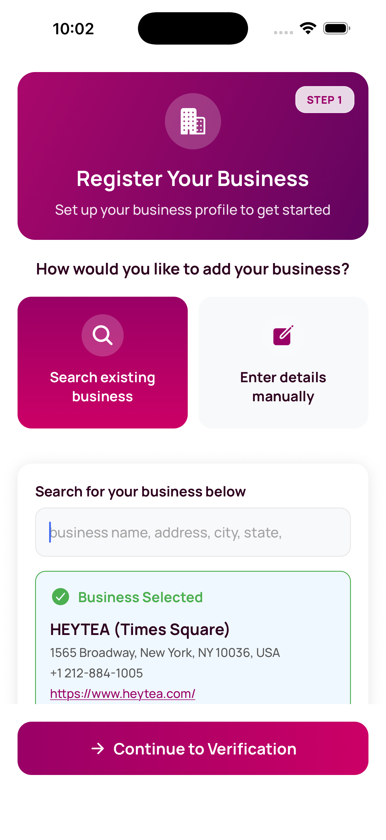 Register Your Business